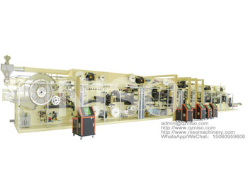 Proveedor de maquinaria de fabricación de pañales para bebés completamente automático (YNK500-SV)