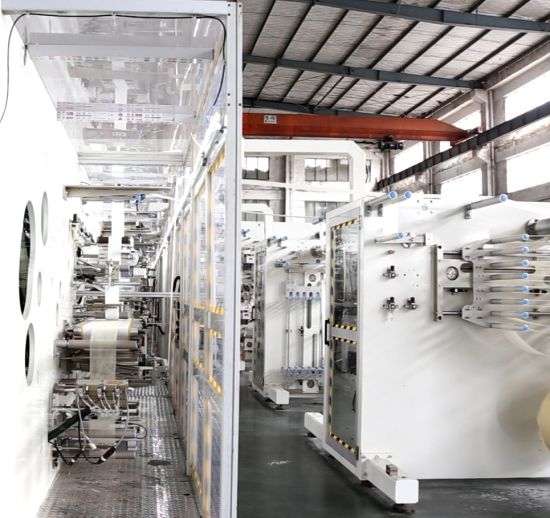 precio de la línea de producción de la máquina de fabricación de pañales para adultos de fácil operación
 