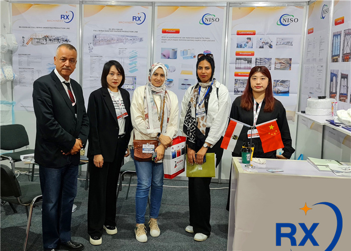 El fabricante de máquinas para pañales RX Machinery concluye con éxito su participación en la exposición de Egipto